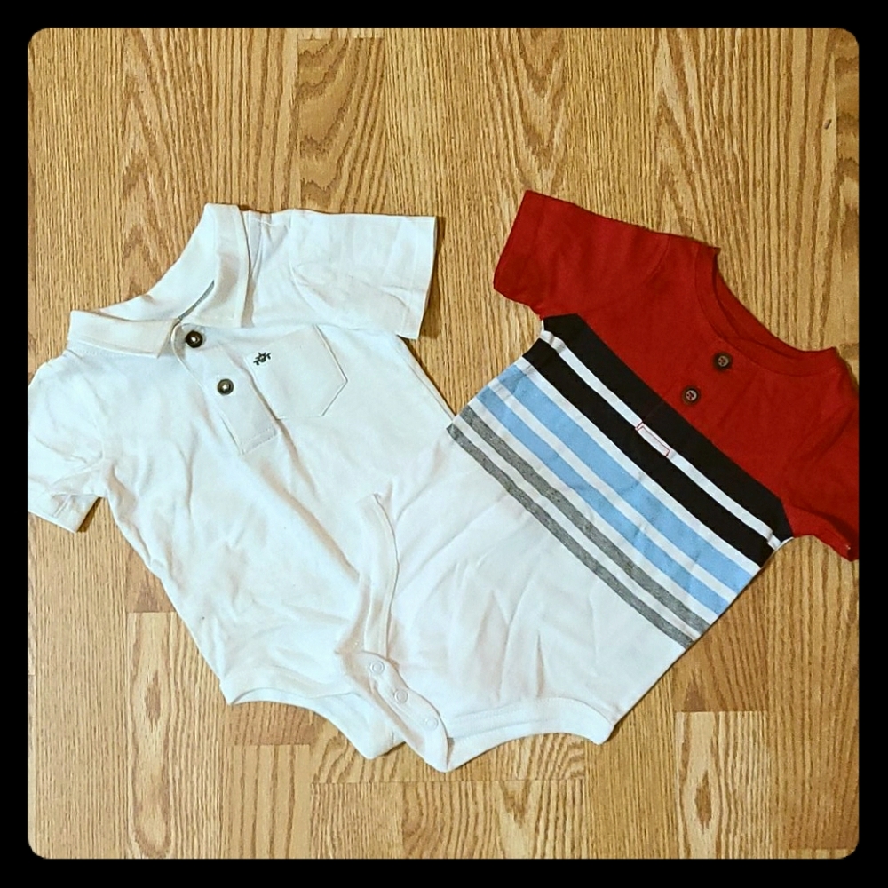 12M 2 Pack Boys Bodysuits
